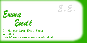 emma endl business card